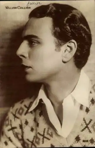 Ak Schauspieler William Collier, Portrait