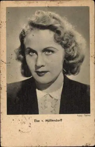 Ak Schauspielerin Else v. Möllendorff, Portrait