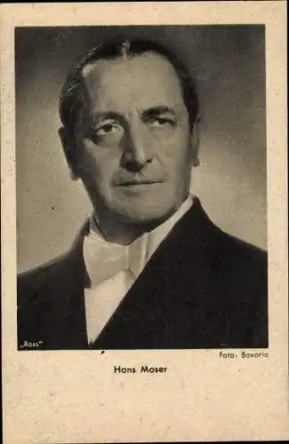 Ak Schauspieler Hans Moser, Portrait