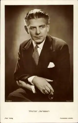 Ak Schauspieler Walter Janssen, Portrait