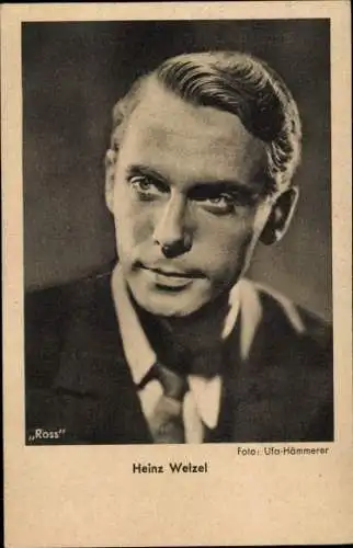 Ak Schauspieler Heinz Welzel, Portrait, Ross