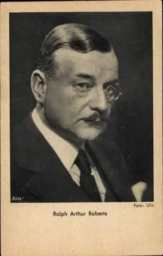 Ak Schauspieler Ralph Arthur Roberts, Portrait, Monokel