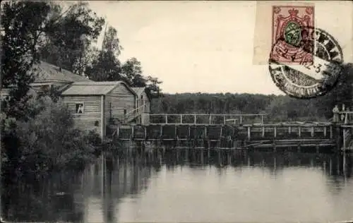 Ak Moskau Russland, Eine Wassermühle