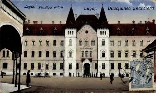Ak Lugoj Lugosch Lugos Rumänien, Penzügyi palota