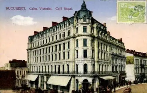 Ak București Bukarest Rumänien, Calea Victoriei, Café Royal