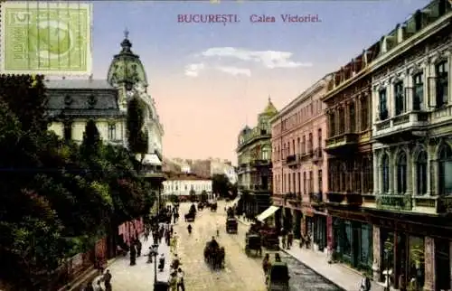 Ak București Bukarest Rumänien, Calea Victoriei