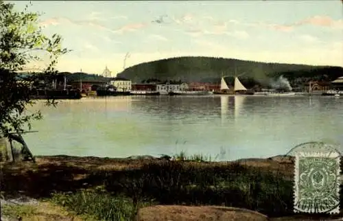 Ak Kuopio Finnland, Wasserpartie, Segelboote