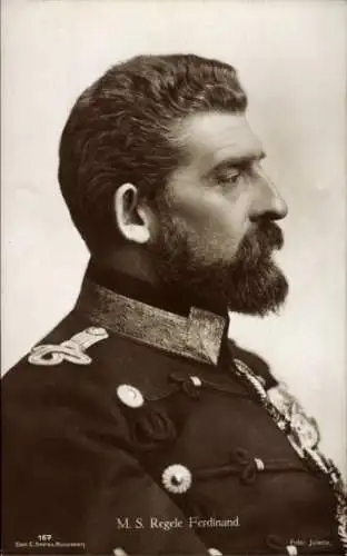 Ak König Ferdinand I. von Rumänien, Portrait