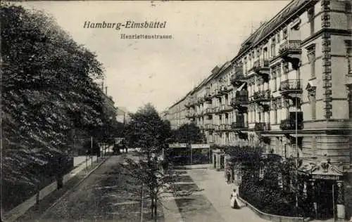 Ak Hamburg Eimsbüttel, Henriettenstraße, Geschäft Wilhelm Ladendorf