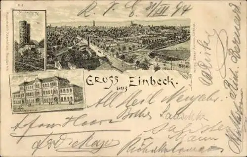 Vorläufer Litho Einbeck in Niedersachsen, Stadtansichten, 1895