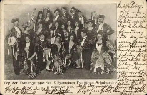 Ak Fest der Frauengruppe des Allgemeinen Deutschen Schulvereins 1900