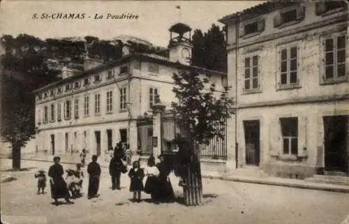 Ak Saint Chamas Bouches du Rhône, La Poudriere