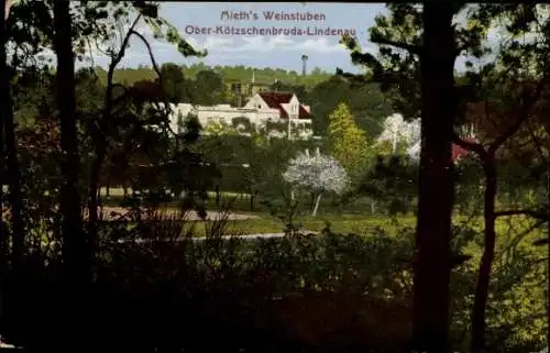 Ak  Oberkötzschenbroda Lindenau Kötzschenbroda Radebeul in Sachsen, Mieth's Weinstuben
