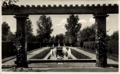 Ak Forst in der Niederlausitz, Wehrinselpark