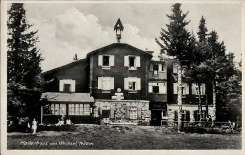 Ak Schaueregg Pinggau Steiermark, Hallerhaus am Wechsel