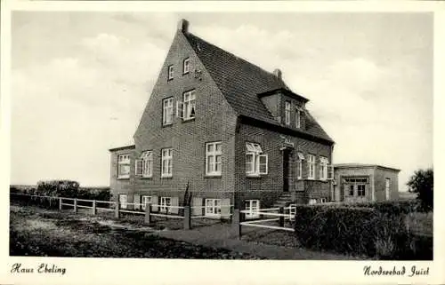 Ak Nordseebad Juist in Ostfriesland, Haus Ebeling