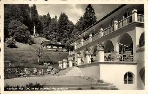 Ak Garmisch Partenkirchen in Oberbayern, Hotel Reintaler Hof, Teleskop