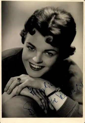 Ak Sängerin Brigitte Rabald, Portrait, Autogramm