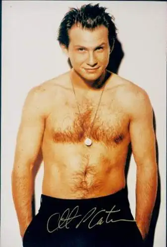 Foto Schauspieler Christian Slater, Portrait, Autogramm