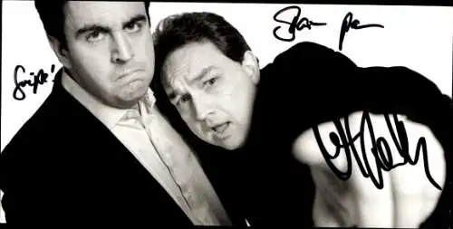 Foto Schauspieler Oliver Kalkofe und Bastian Pastewka, Autogramm
