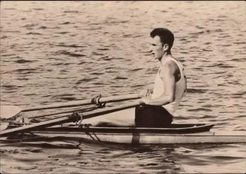 Ak Ruderer Achim Hill, Medaillengewinner der DDR, XVII Olympische Sommerspiele Rom 1960