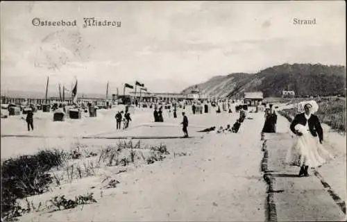 Ak Międzyzdroje Misdroy Pommern, Strand