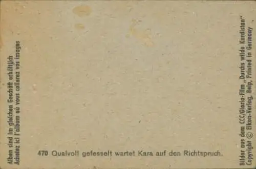 Sammelbild Karl May, Filmszene, Durchs wilde Kurdistan, Nr. 470