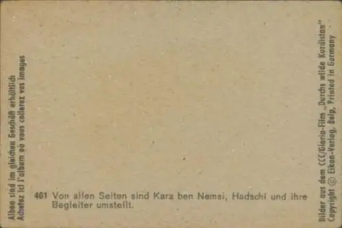 Sammelbild Karl May, Filmszene, Durchs wilde Kurdistan, Nr. 461