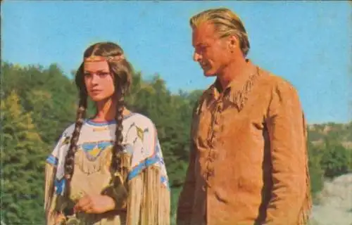 Sammelbild Karl May, Filmszene, Winnetou I und II, Nr. 51