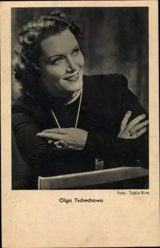 Ak Schauspielerin Olga Tschechowa, Portrait