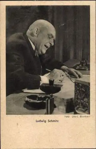Ak Schauspieler Ludwig Schmitz, Portrait