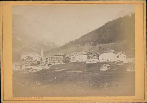 Kabinett Foto Leukerbad Loeche les Bains Kanton Wallis, Totalansicht