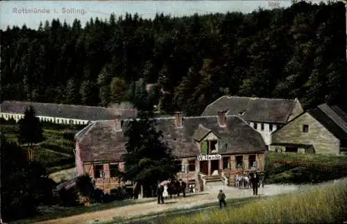 Ak Neuhaus im Solling Holzminden Niedersachsen, Rottmünde im Solling, Gasthaus