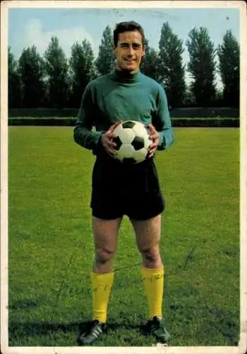 Ak Fußballer Hans Tilkowski, BV Borussia Dortmund, Portrait, Autogramm