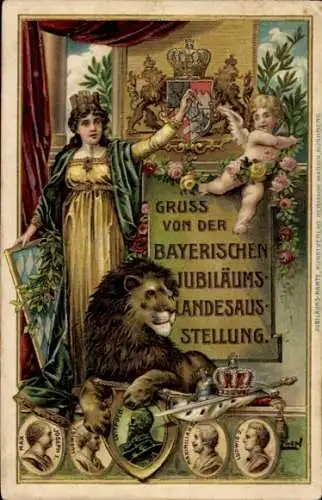 Litho Nürnberg, Bayerische Jubiläums Landes Ausstellung 1906