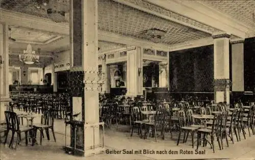 Ak Braunschweig in Niedersachsen, Kaffeehaus Victoria Luise, Innenansicht