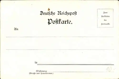 Ak Schleswig-Holsteinische Jubiläums-Postkarte 1898, Von der Tann