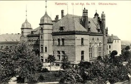 Ak Kamenz in Sachsen, 13. Inf-Rgt. No. 178, Offiziers-Kasino