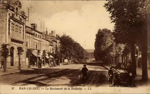 Ak Bar le Duc Lohringen Meuse, Le Boulevard de la Rochelle