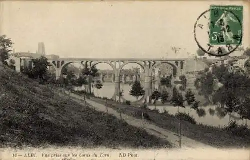 Ak Albi Tarn, Tarnufer, Brücke