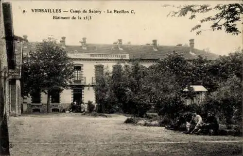 Ak Versailles Yvelines, Camp de Satory, Pavillon C, Batiment de la 25/3