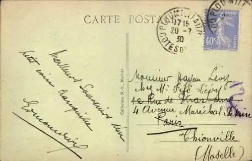 Ak Saint Michel en Greve Cotes d'Armor, Strand, Bourg