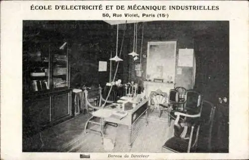 Ak Paris XV., Ecole d'Electricite et de Mecanique Industrielles, Rue Violet