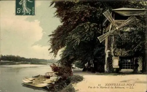Ak Joinville le Pont Val de Marne, Marne, Robinson