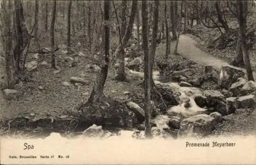 Ak Spa Wallonien Lüttich, Promenade Meyerbeer