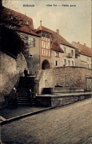 Ak Altkirch Elsass Haut Rhin, Altes Tor