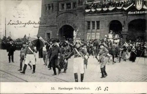 Ak Hamburg, Jahrhundertfeier 1913, Hamburger Volksleben, Restaurant