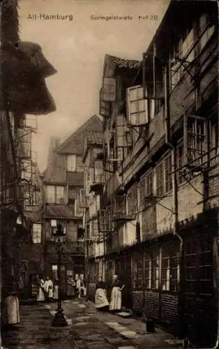 Ak Hamburg Mitte Altstadt, Springeltwiete rot 20