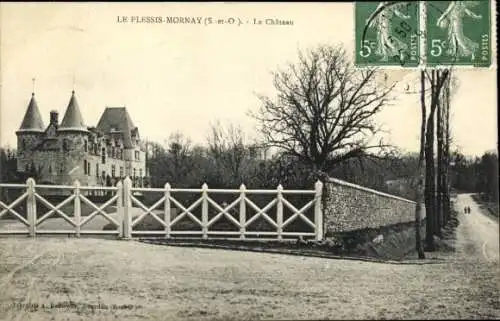 Ak Longvilliers Yvelines, Le Château du Plessis Mornay