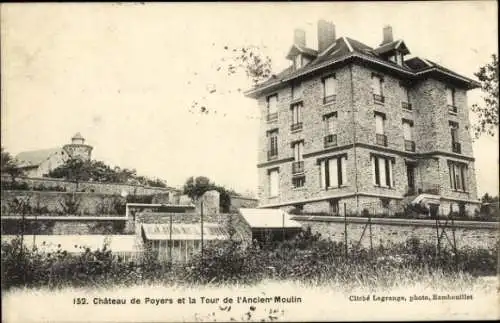 Ak Yvelines, Chateau de Poyers, Der Turm der Alten Mühle